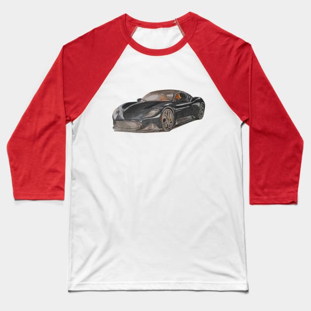 Car Baseball T-Shirt by An.D.L.